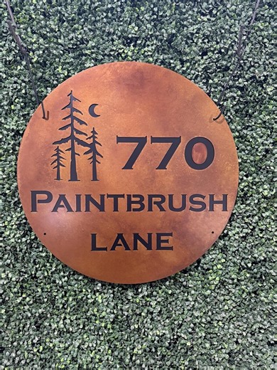 Custom Metal Sign | Rustic Outdoor Decor | Made in USA | Monument Signage - Etsy