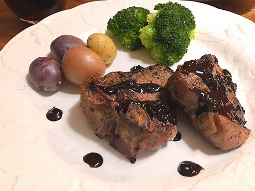 Lamb Chops with Balsamic & Red Wine Reduction Recipe | Club Foody