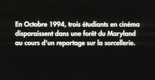 Le projet Blair Witch - Film (1999) : diffusions TV, streaming, replay