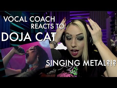 Doja Cat GOES METAL! Vocal Coach Reacts to "Say So" at MTV EMAs