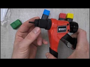 Manual Threated Rivet/Insert Gun Tool Kit M3/M4/M5/M6 - Demo Review