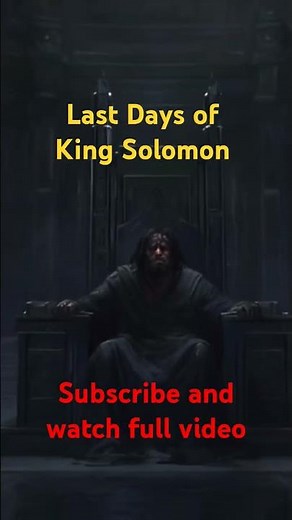 The Fall of King Solomon: How Israel's Wisest King Lost His Legacy