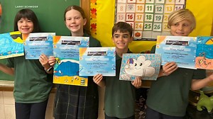 Tracy Butler talks Weather Sketcher's Club with ﻿St. John Berchmans School teacher