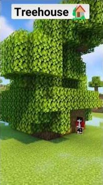 Minecraft Tree House 🌳🏠 | Survival Build #shorts
