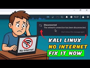 The network connection has been disconnected kali linux FIXED