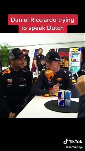 Daniel Ricciardo Trying To Speak Dutch