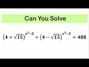 An Amazing Algebra Challenge | Exponential Equation | Can You Solve?