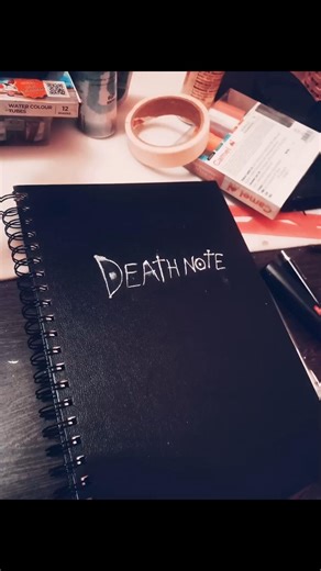 Making death note in my sketch book🔥🔥#trending #art #drawing #anime #sketch #deathnote #shorts