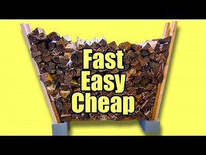 EASY FIREWOOD STORAGE | OUTDOOR FIREWOOD RACK | FIREWOOD HOLDER
