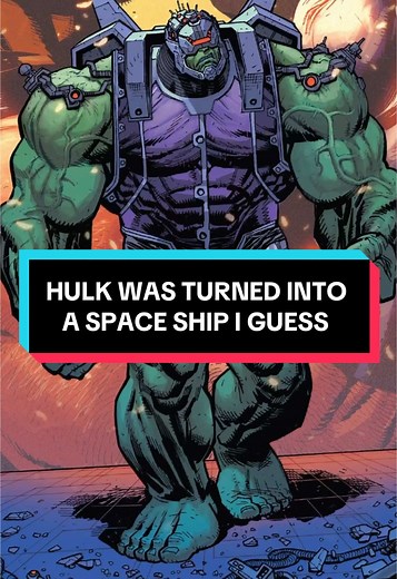 Hulk Transformed into a Starship - The Marvel Journey