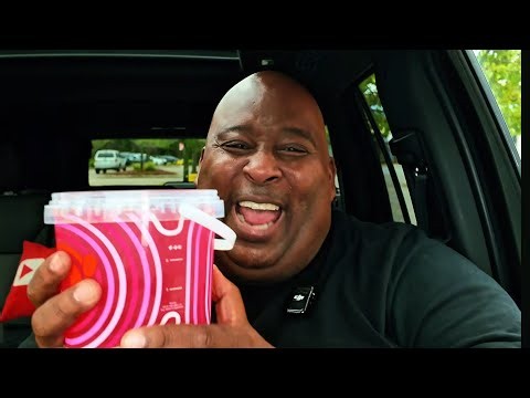 Dunkin Super Tart Strawberry Refresher Chug From The Bucket.