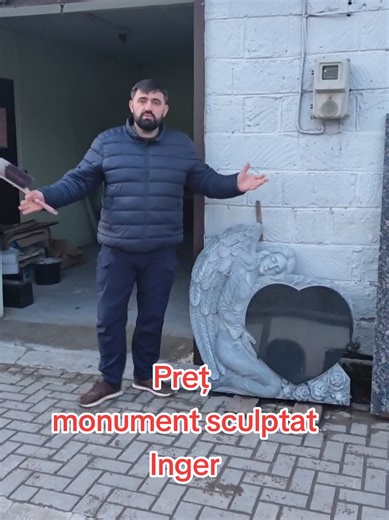 Ca răspuns pentru @32anuta Acest monument funerar din granit în formă de înger va costa 58 mii lei. #monumentefunerare #moldova #Chisinau #elitgran #monumente