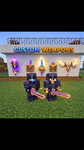 Minecraft best public server custom weapons add 😁... #shorts #minecraft