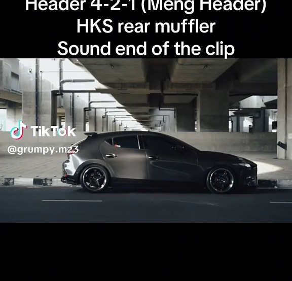 Mazda 3 N/A header Meng 4-2-1 Rear Muffler HKS #mazda3 #mazda3bp #mazdathailand #mazda3hatchback #revteamth #mazdafitment #afepower #afepowertakeda #hks #hksthailand #mengheader