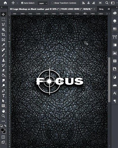 creating a motivational focus logo! Photoshop speed art 🎨