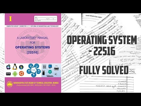 Operating system | solved manual | manual answer | I scheme msbte | osy | 5th sem | co5i | 22516 |