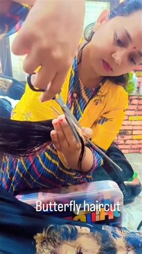 butterfly haircut RK hair expert Pratiksha beauty parlour and spa Risod Washim#shrot#video#parlour##
