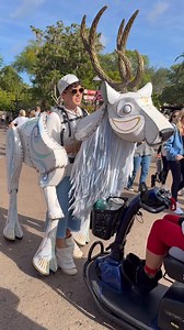 We stopped by Animal Kingdom to visit the Merry Menagerie, and these beautiful puppet animals never disappoint! ❄️🦊✨ This winter-time attraction has become so popular, and it’s one of the sweetest parts of the season at Animal Kingdom. Which animal is your favorite to see? #disney #disneychristmas #animalkingdom #merrymenagerie | Disney Parks With Love