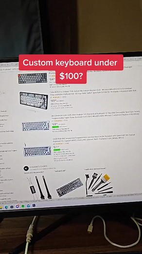 Follow for part two when everything gets here! 👀 #techtoktips #pcbuilder #mechanicalkeyboard #customkeyboard #customkeyboards
