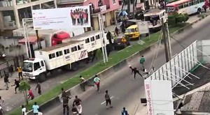6.5K views · 70 reactions | #EndSARS protest turns violent in Lagos. | TheNigerian News | Facebook