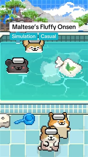 Run a bathhouse with animal guests in the cozy simulation game Maltese’s Fluffy Onsen that sits at the bottom of your screen! By Sinkhole Studio & Moonlab Studio 🐻 #indiegames #gamedev #GamingOnTikTok #indiedev #gaming #indiegaming #pcgames #cozygames
