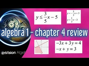 Algebra 1 - Chapter 4 Review - Pearson enVision Common Core 2018 Systems of Equations & Inequalities