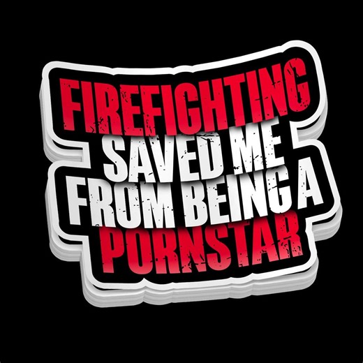 Firefighting Saved Me Sticker, Firefighter Pride Vinyl Decal, Fire Dept Sticker, Waterproof Laptop Helmet Sticker, Firefighter Gift