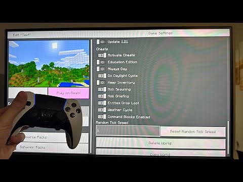 Minecraft Bedrock Edition: How to Change Random Tick Speed Cheat for World Tutorial!