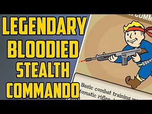 Legendary Bloodied Stealth Commando Build !! - Fallout 76