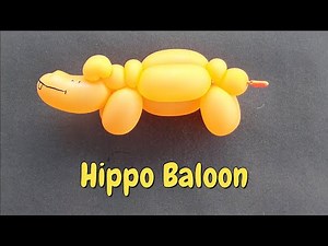 How to make hippo balloon. how to make balloon animals. balloon animals for beginners. balloon twist
