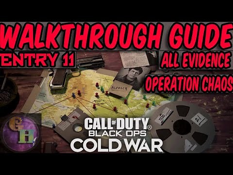 CALL OF DUTY BLACK OPS : COLD WAR - ALL EVIDENCE LOCATIONS / OPERATION CHAOS