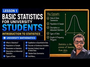 Basic Statistics for University Students | Lesson 1 | adu3201 obt 1