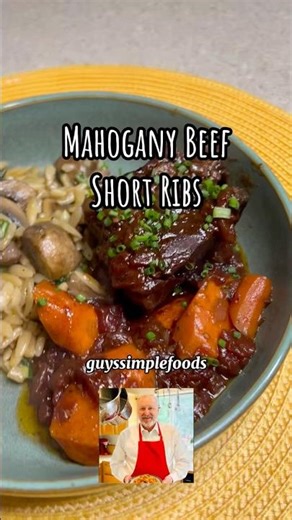 These super tender and delicious short ribs are so easy to make. #homecooking #foodie #recipe