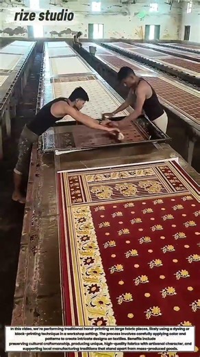 Traditional Textile Printing – Handmade Fabric Production in Action!