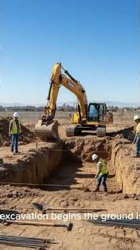 How a House Is Built Step by Step 🏠 | 45s Guide #cutehouse #houseconstruction #HomeBuilding