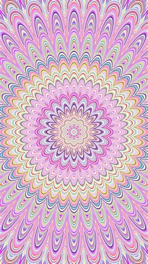 Multicolor Flower Mandala Geometry Aesthetic