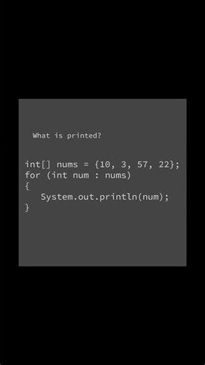 What is printed? 💚 | #computerscience #coding #programming #java #print #loop #learntocode