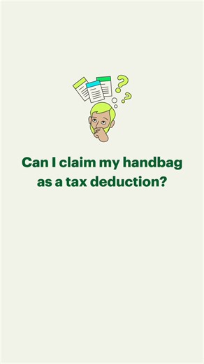 Did you know you could claim your handbag as a tax deduction? Watch this video to find out how. Have more questions? We've got the answers. Visit hrblock.com.au or call us on 13 23 25 to book an appointment and let our Tax Experts maximise your refund. #HRBlock #HRBlockAU #TaxTime #TaxSeason #TaxConsultants #TaxExperts #TaxAgents #TaxAccountants #TaxRefund #MaximiseYourRefund #MaximiseTaxRefund #TaxReturn | H&R Block Australia | Facebook