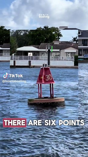 HOW TO READ RED BUOYS: There are six major points to know based off of this buoy. 1- it’s a lighted nun buoy 2- the light will be red in a flashing or an occulting pattern 3- this will be marked as a symbol on your chart 4- the yellow triangle shows that it’s an intracoastal waterway marker 5- Since it is an intracoastal waterway marker, you will think of the saying “red dirt, green sea” 6- red markers will always have an even number and will increase from seaward and proceed along the conventio