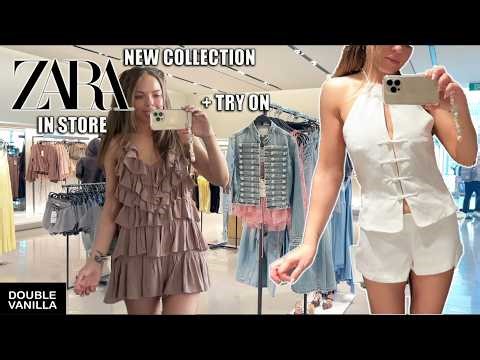 ZARA SHOPPING VLOG AND ZARA TRY ON HAUL 🎀🤍 FULL NEW SEASON ZARA STORE TOUR 🦢🩰 SPRING SUMMER TRENDS