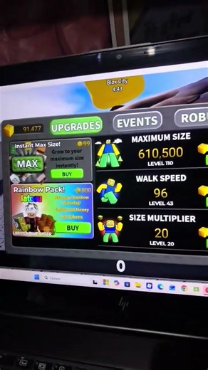 I got 600k size in eat the world, goal: 1mil size. #roblox #eattheworld