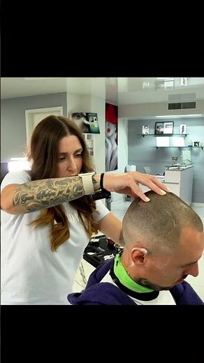 ASMR Precision Neck Shave | Flawless Razor Technique by Female Barber