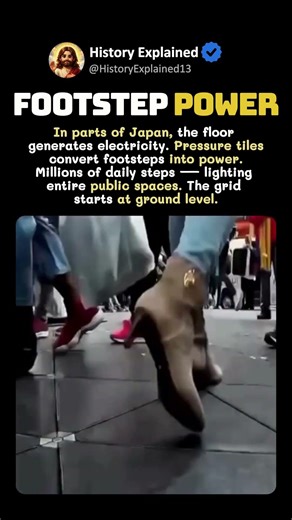 JAPAN'S FLOORS GENERATE ELECTRICITY