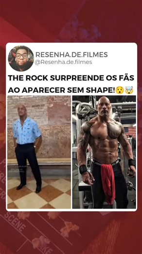 Resenha de Filmes | Dwayne Johnson, o The Rock, surgiu com uma aparência diferente após perder 30 kg e chocou os fãs. O ator está em preparo para atuar no... | Instagram