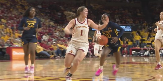 Wheeler, Harrison lead West Virginia women to 83-70 win over slumping No. 11 Iowa State