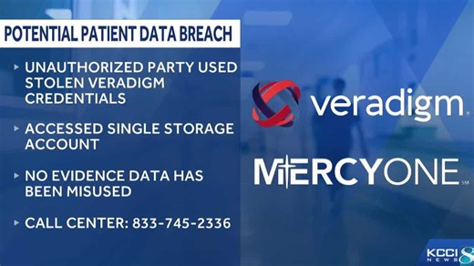 MercyOne patients notified after vendor breach exposes personal, medical data