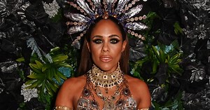 Alex Scott and 'girlfriend' Jess Glynne make joint appearance at Halloween party