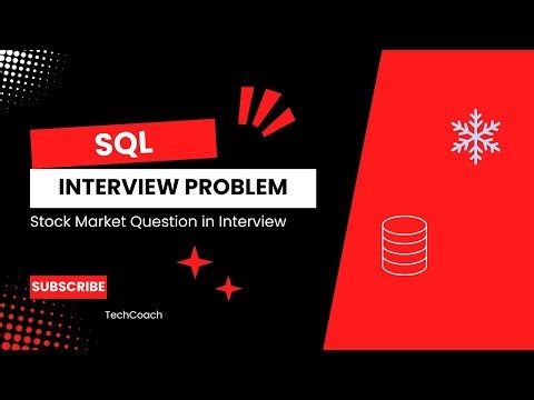 Crack Your SQL Interview: Challenging Stock Market Problem Solved | SQL Tutorial