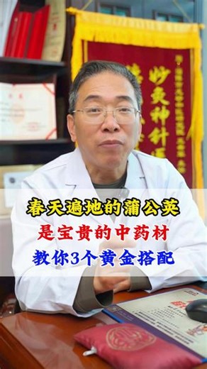 春天遍地的蒲公英，是宝贵的中药材，教你3个黄金搭配#癌症 #医学科普 #涨知识 #养生