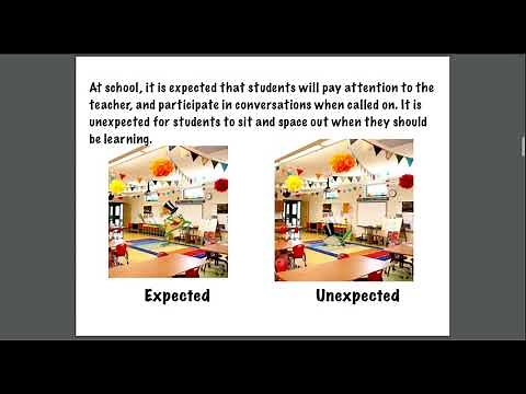 Expected and Unexpected Behavior Social Story